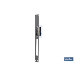 Abrepuertas eléctr. revers+Frente-250mm Gris AC/DC