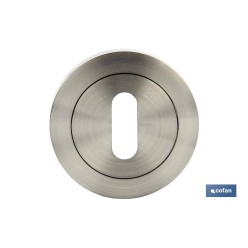 BOCALLAVE ROSETA 50MM NIQUEL SATINADO