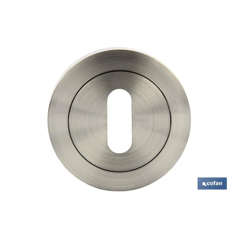 BOCALLAVE ROSETA 50MM NIQUEL SATINADO