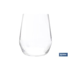 PACK 6 VASOS DE AGUA VIDRIO 38 CL MODELO ÁGATA