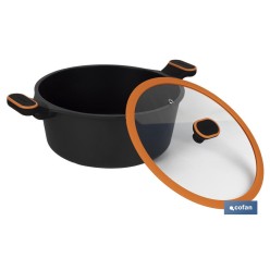 CACEROLA 28 CM FULL INDUCTION ALUMINIO FUNDIDO OLIVIER