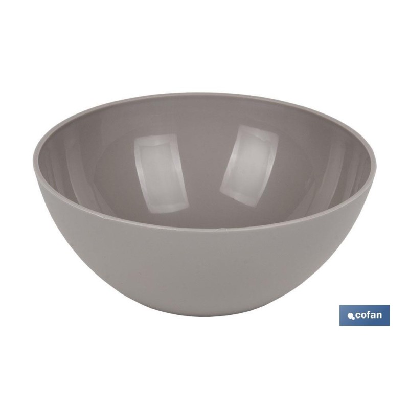 BOL MODELO ALBAHACA 950ML COLOR PIEDRA 17X7cm