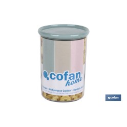 BOTE MULTIUSOS MODELO ALBAHACA VERDE AGUA 1L 11X15cm