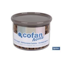 BOTE MULTIUSOS MODELO ALBAHACA COLOR PIEDRA 160ML 8X6cm