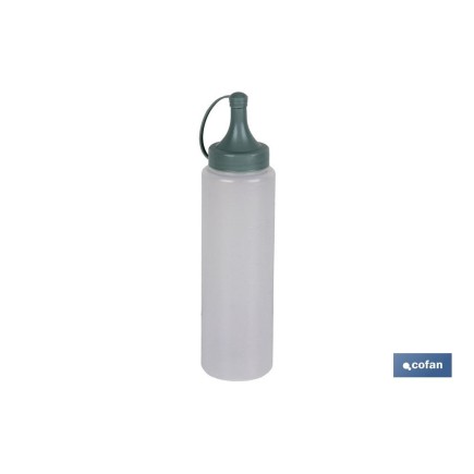 BOTELLA ACEITERA MODELO ALBAHACA  250 ML VERDE AGUA  5X20cm venta unitaria