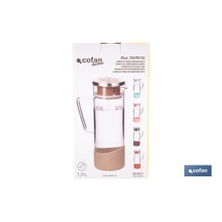 JARRA BOROSILICATO  ROJO 1300 ml