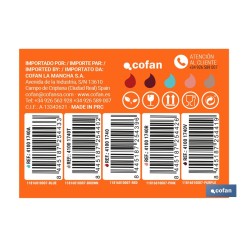 JARRA BOROSILICATO  VIOLETA 1300 ml