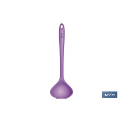 CAZO SOPA SILICONA MODELO VERGINI MORADA 28 X 8.5 CM