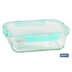 SET DE 3 RECIPIENTES DE BOROSILICATO MODELO AGATHA 640 ML -1040 ML-1520 ML