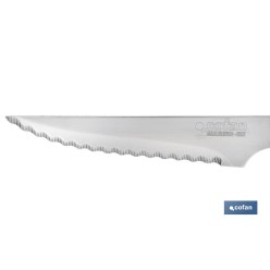 PACK 3 CUCHILLO CHULETERO MICRODENTADO HOJA 10cm  MODELO GULASH COLOR NOGAL