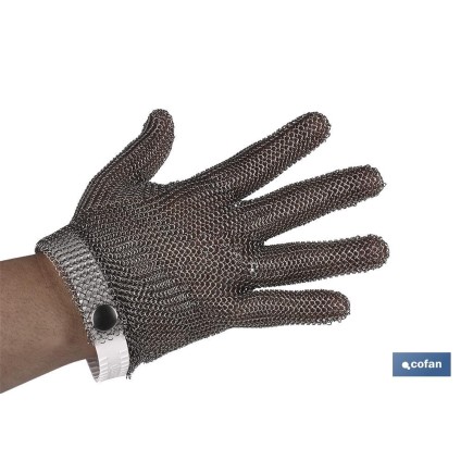 GUANTE ANTICORTE ACERO INOX CARNICERO T-M
