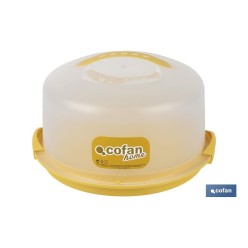 TARTERA REDONDA AMARILLA OPACA PAVLOVA CON ASAS Ø34,5 X 18,5 CM