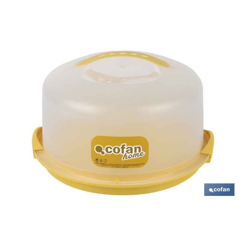 TARTERA REDONDA AMARILLA OPACA PAVLOVA CON ASAS Ø34,5 X 18,5 CM venta unitaria