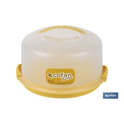 TARTERA REDONDA AMARILLA OPACA PAVLOVA CON ASAS Ø34,5 X 18,5 CM venta unitaria