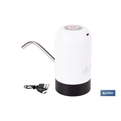 DISPENSADOR DE AGUA PARA GARRAFAS RECARGABLE USB 6.9 X12.3 CM