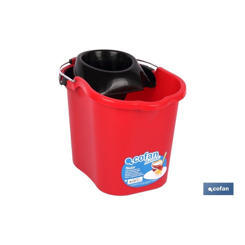 CUBO+ESCURRIDOR ROJO 16 L