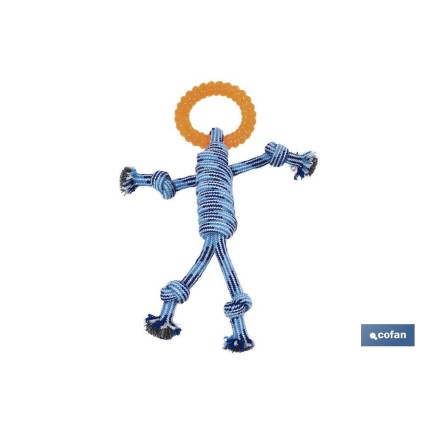 JUGUETE MORDEDOR PERROS NARANJA  30 X 22 CM