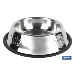 COMEDERO BEBEDERO ACERO INOXIDABLE 17,5 X 5,4 CM