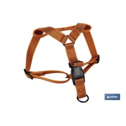 ARNES PARA PERROS REFLECTANTE NARANJA  1,5 X 30-50 CM