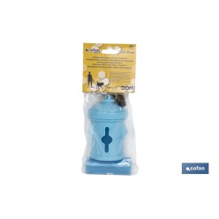 DISPENSADOR DE BOLSAS PARA MASCOTAS AZUL 7,8X5CM