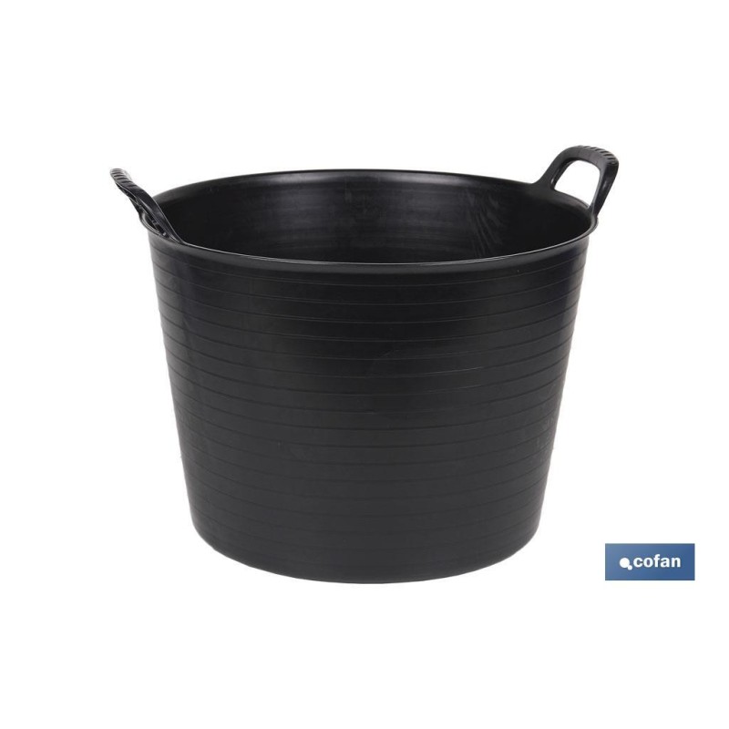 CAPAZO   NEGRO  RECICLADO  42 L   48.5 X 45 X 38 CM