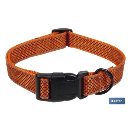 COLLAR PARA PERROS NARANJA 2.5X45-70