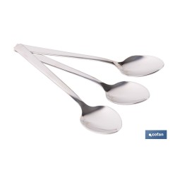 BL 3uds CUCHARA DE TE INOX C-18/10 MODELO BARI 1,5 mm