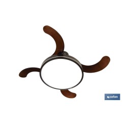 VENTILADOR DE TECHO CON ASPAS DESPLEGABLES Y LUZ LED 106CM 65 W