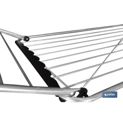 TENDEDERO SUELO CON ALAS PLEGABLES ACERO INOXIDABLE  18 m