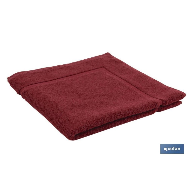 ALFOMBRA BAÑO BURDEOS GR1000 MODELO PARIS 60X60cm