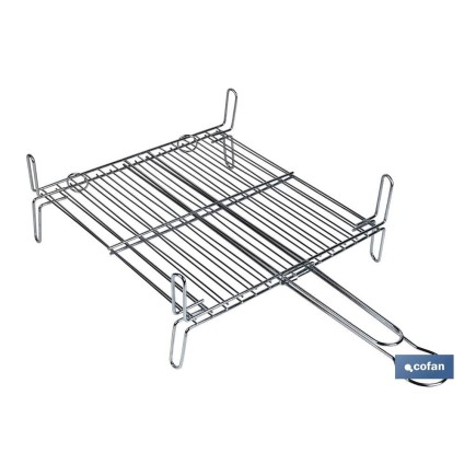 PARRILLA DOBLE ZINCADO 50x50cm