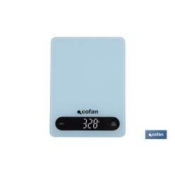 BÁSCULA DE COCINA DIGITAL 10 KG COLOR AZUL