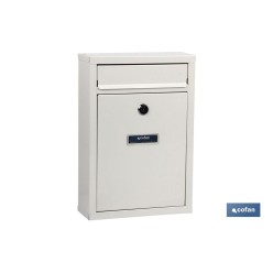 BUZÓN CORREO EXTERIOR BLANCO MODELO LETTER 320x215x85mm