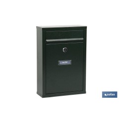 BUZÓN CORREO EXTERIOR NEGRO MODELO LETTER 320x215x85mm