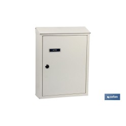 BUZÓN CORREO EXTERIOR NEGRO MODELO POST 385x290x100mm