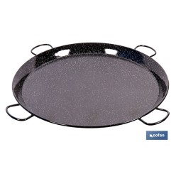PAELLERA ACERO ESMALTADA Ø80cm (4 asas)