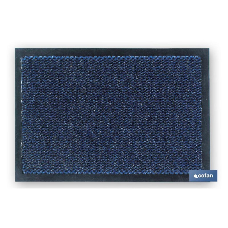 FELPUDO INTERIOR POLIPROPILENO 40X60cm AZUL