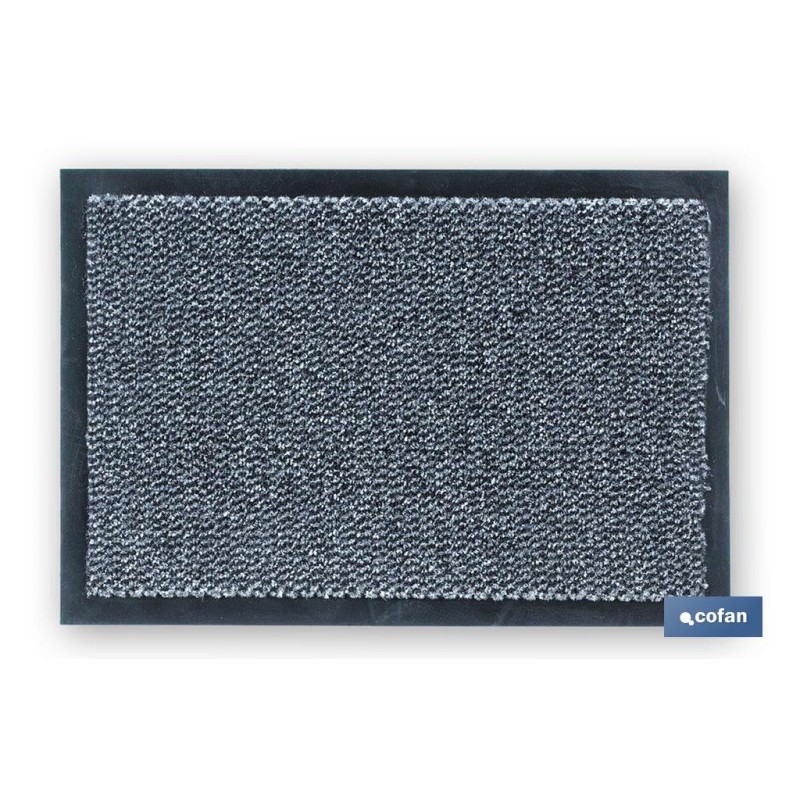 FELPUDO INTERIOR POLIPROPILENO 40X60cm GRIS