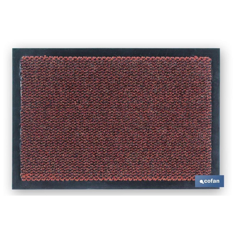 FELPUDO INTERIOR POLIPROPILENO 40X60cm ROJO