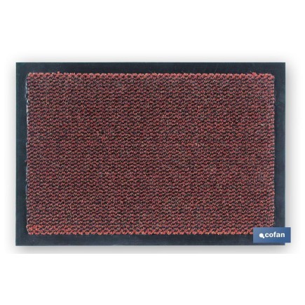 FELPUDO INTERIOR POLIPROPILENO 40X60cm ROJO