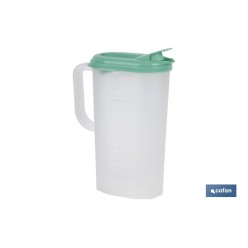 JARRA DE AGUA 2L VERDE  MODELO MANANTIAL 25X19X9.5cm venta unitaria