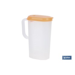 JARRA DE AGUA 2L NARANJA  MODELO MANANTIAL 25X19X9.5cm