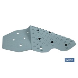 ALFOMBRA ANTIDESLIZANTE CON VENTOSAS BAÑERA/DUCHA AZUL CLARO 36 X 72 cm