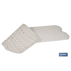 ALFOMBRA PLUS ANTIDESLIZANTE CON VENTOSAS BAÑERA /DUCHA BLANCO 40 X104 cm