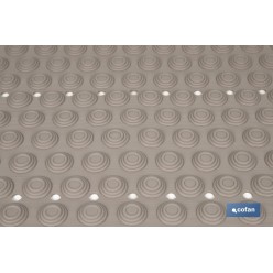 ALFOMBRA PLUS ANTIDESLIZANTE CON VENTOSAS BAÑERA/DUCHA BEIS PIEDRA 40 X104 cm