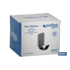 PERCHA GAMA MADEIRA INOX 304 SATIN