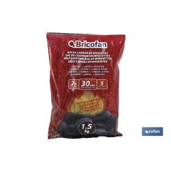 BOLSA CARBON EN BRIQUETAS AUTOENCENDIBLE 1,5 Kgs