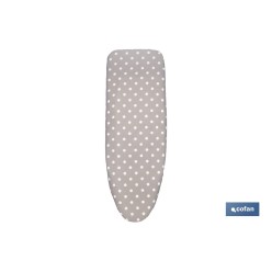 FUNDA ACOLCHADA PARA TABLA DE PLANCHAR 135 X 53 CM  LUNARES
