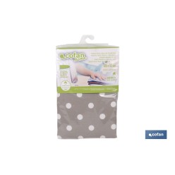 FUNDA ACOLCHADA PARA TABLA DE PLANCHAR 135 X 53 CM  LUNARES