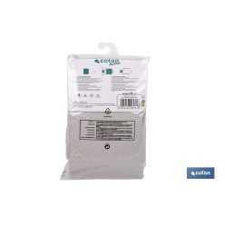 FUNDA ACOLCHADA PARA TABLA DE PLANCHAR 140 X 60 CM GRIS METALIZADO